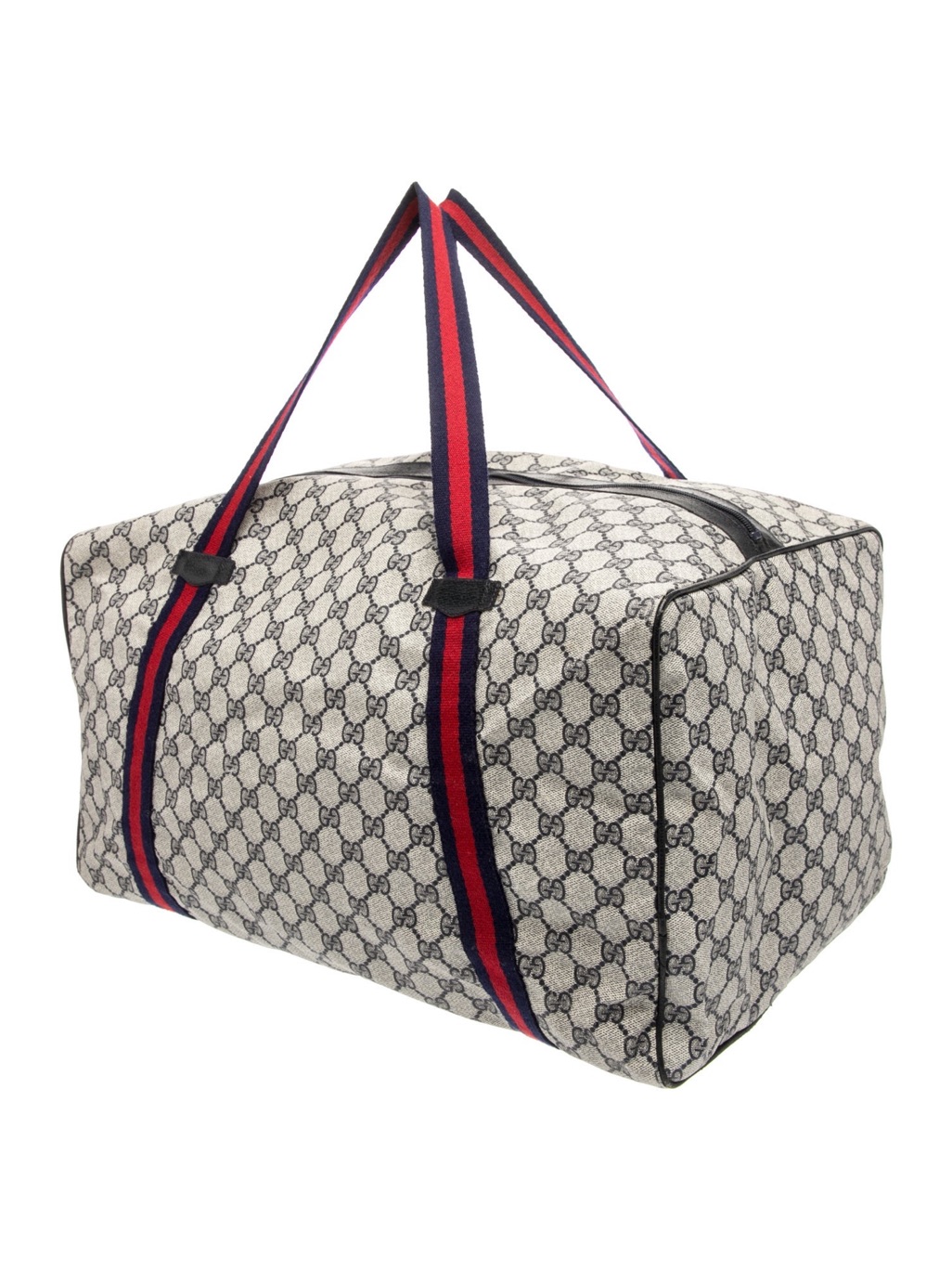 Gucci Duffle Bag Gg Logo Canvas Folding Travel Carry On